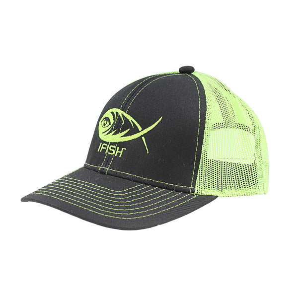 iFish Structured Mesh-Back Logo Hat - iFISH Apparel