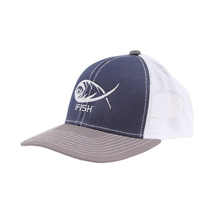 iFish Structured Mesh-Back Logo Hat