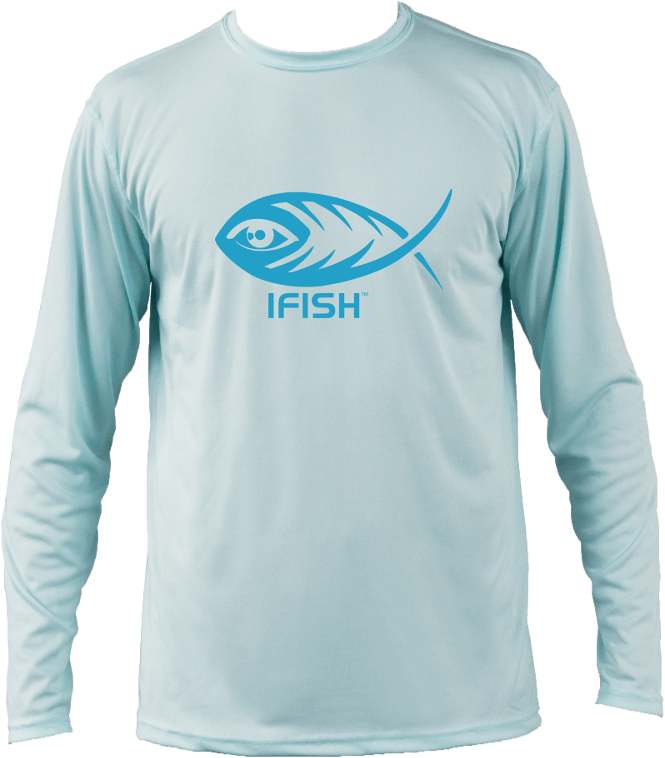 IFISH long sleeve performance shirt with black logo