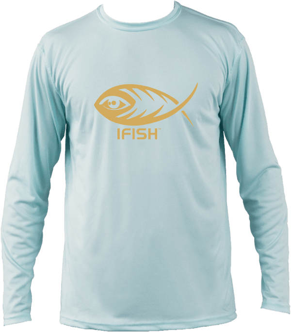 IFISH long sleeve performance shirt with black logo