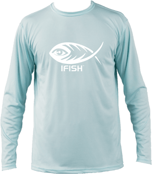 Long Sleeve Performance Shirt - Arctic Blue